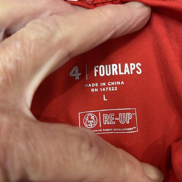 FourLaps Elevate Jumpsuit Womens L Crimson Red Athletic Fit Moisture Wicking Gym - Picture 12 of 16